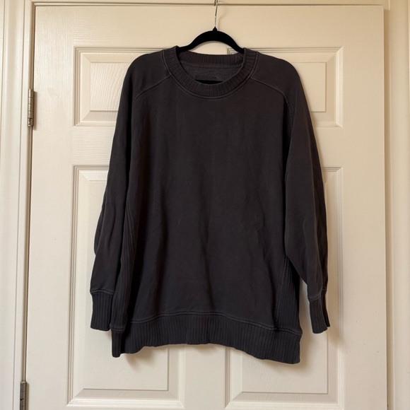 Aerie Dark Grey Oversized Crewneck - Picture 1 of 5